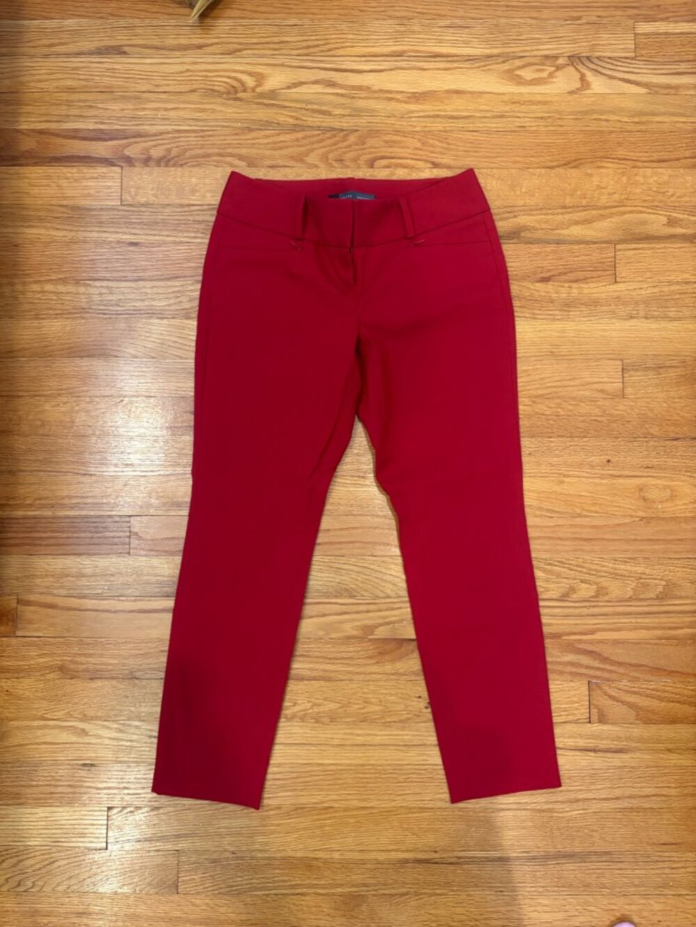 The Limited Red Low Rise Pants (Size 4)
